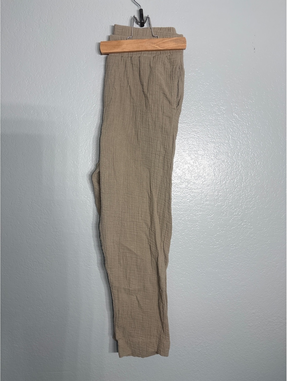 C&C California beach grandma coastal cotton pants sage